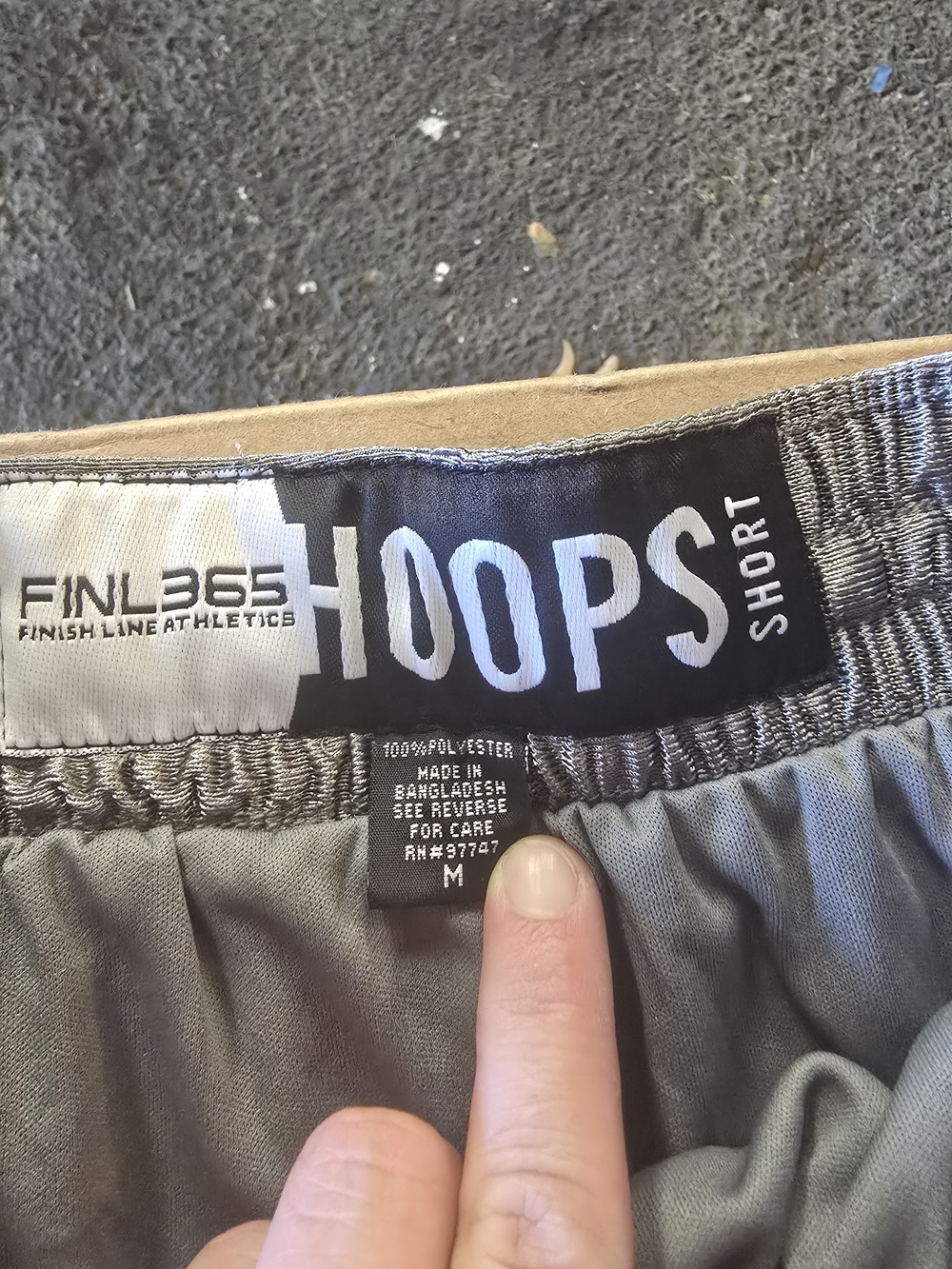 Men’s Gray Hoops Athletic Shorts